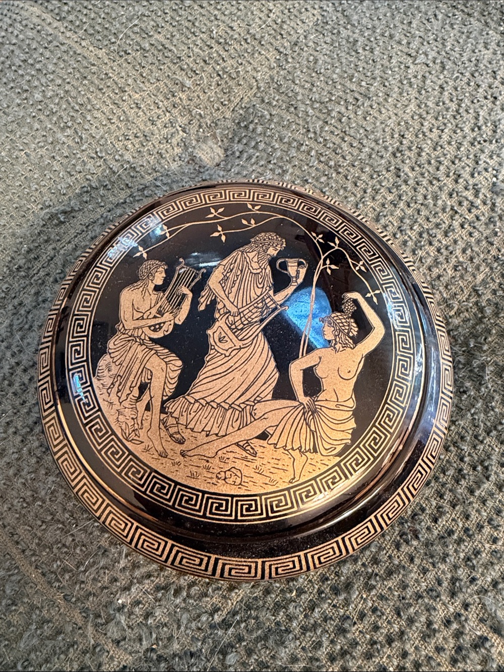 Virgin Adis Gold Trimmed Glass Box